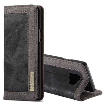 Denim Fabric Flip Wallet Case for Galaxy S9+ Plus