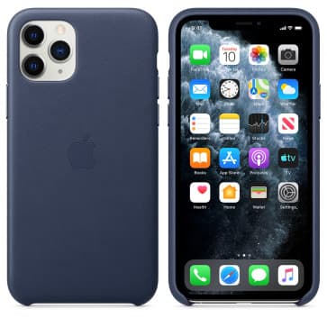 Apple iPhone 11 Pro Leather Case Midnight Blue