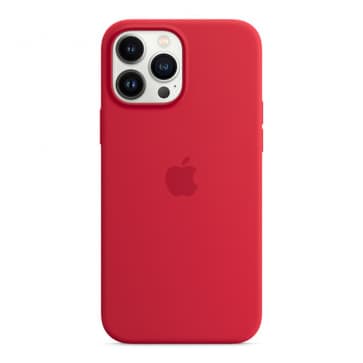 iPhone 13 Pro / iPhone 13 Silicone Case with MagSafe - Red
