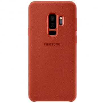 Official Samsung Galaxy S9+ Plus Alcantara Cover Case - Red