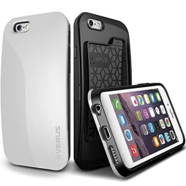 Verus Pebble Series iPhone 6 Card Wallet Storage Case Snow White