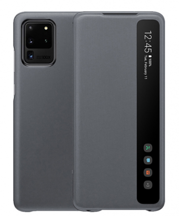 Official Galaxy S20+ Plus S-View Flip Cover Gray