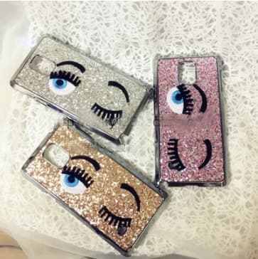 Chiara Ferragni Flirting Glitter Galaxy S6 Edge Case