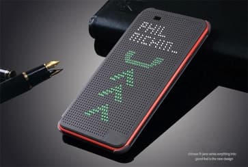 HTC Desire 620 Dot View Case Grey