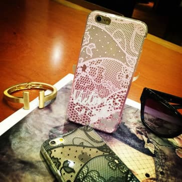 Victoria's Secret TPU Lace Case Black for iPhone 6 Plus
