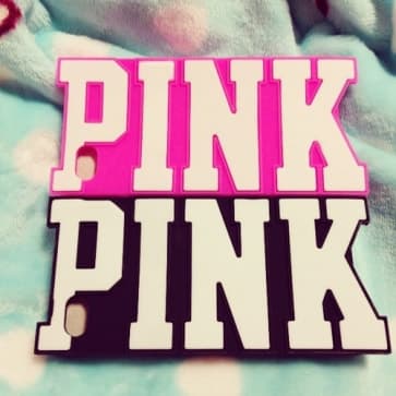 Pink Raised Logo Case for iPhone 6 Plus
