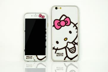 iPhone 6 Plus Hello Kitty White Bumper and Skin Decal Case