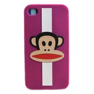 Paul Frank Julius Purple Stripe Case for iPhone 4 4S
