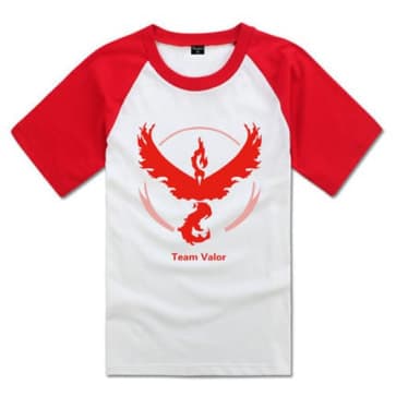 Official Pokemon Go Red Team Valor T-Shirt