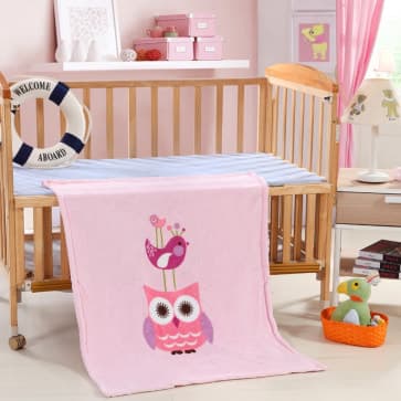 Living Textiles Lolli Living Baby Bot Boa Bassinet Cradle Blanket - Bird Stack