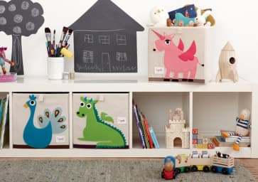 3 Sprouts Animal Storage Box for Kids & Babies
