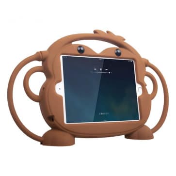 iPad Mini 5 4 3 2 1 Kids Heavy Duty Silicone Monkey Protective Standing Case