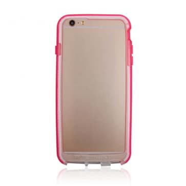 Tech Evo Band Case for iPhone 6 6s Plus Pink/White