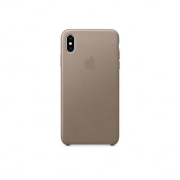 iPhone XS Max Leather Case - Taupe
