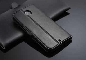Genuine Leather Wallet Card Holder ID Case for Nexus 6P