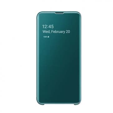 Official Samsung Galaxy S10 Clear View Cover Case - Green