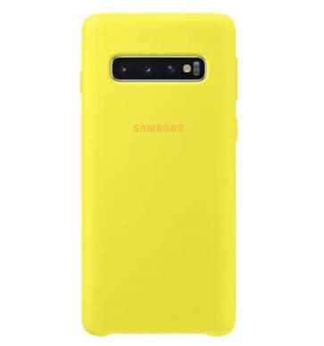 Official Samsung Galaxy S10 Silicone Cover Case - Yellow