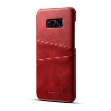 Vintage Leather Back Card Holder Case For Galaxy S8+ Plus