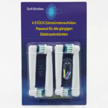 Pack of 4 Toothbrush Replacement Brush Heads for Oral B SB-17A