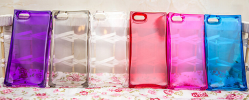 iPhone 5 5s Ice Block Silicone Case with LED Flashing Light Notification