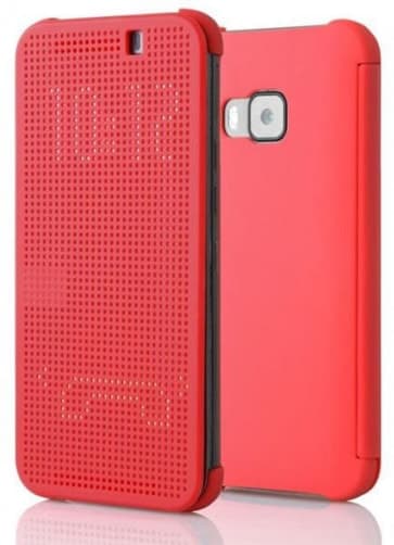 HTC E9 Plus E9+ Dot View Case Red