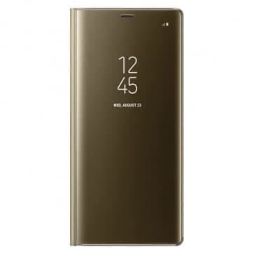 Official Samsung Galaxy Note 8 Clear View Standing Cover Case - Gold