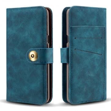 Galaxy Note 8 Real Leather Flip Wallet Case With Latch