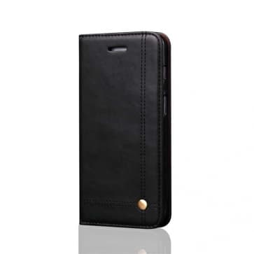 OnePlus 6 Leather Stitch Wallet Case