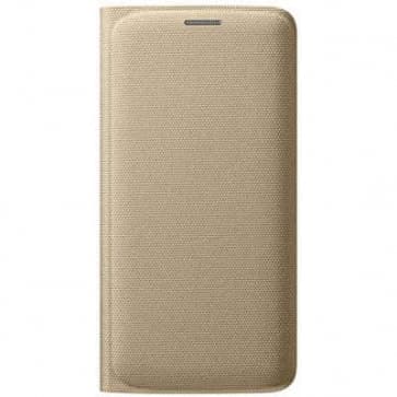 Official Samsung Galaxy S6 edge Flip Wallet Cover Gold