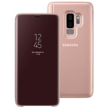 Official Samsung Galaxy S9+ Plus Clear View Stand Cover Case - Gold