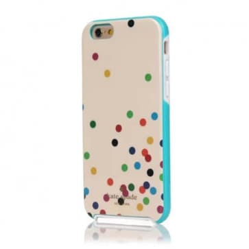 iPhone 6 Kate Spade Confetti Dot Hybrid Hard Shell Case Cream/Black/Green/Blue/Pink/Yellow