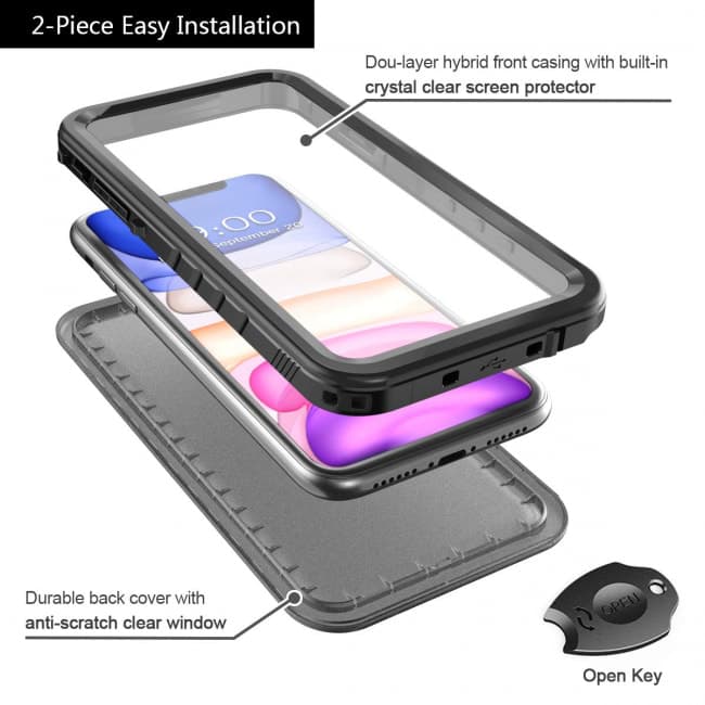 waterproof leather iphone 11 cover