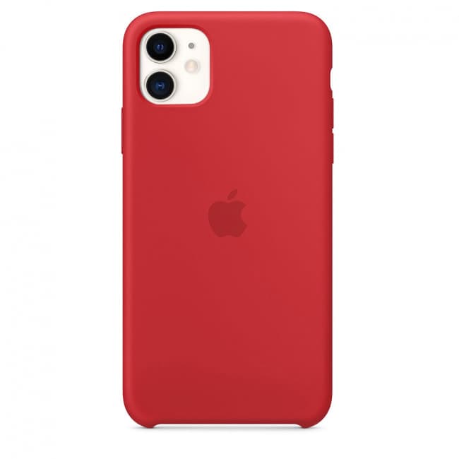 Apple iPhone 11 Silicone Case Red Tablet Phone Case