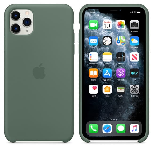 Apple Iphone 11 Pro Max Silicone Case Pine Green Tablet Phone Case