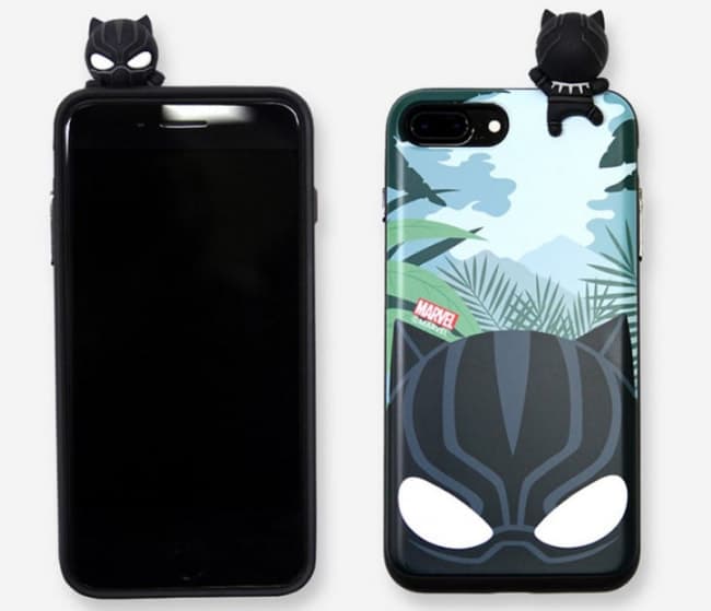 Black Panther iPhone X Card Holder Case Tablet Phone Case
