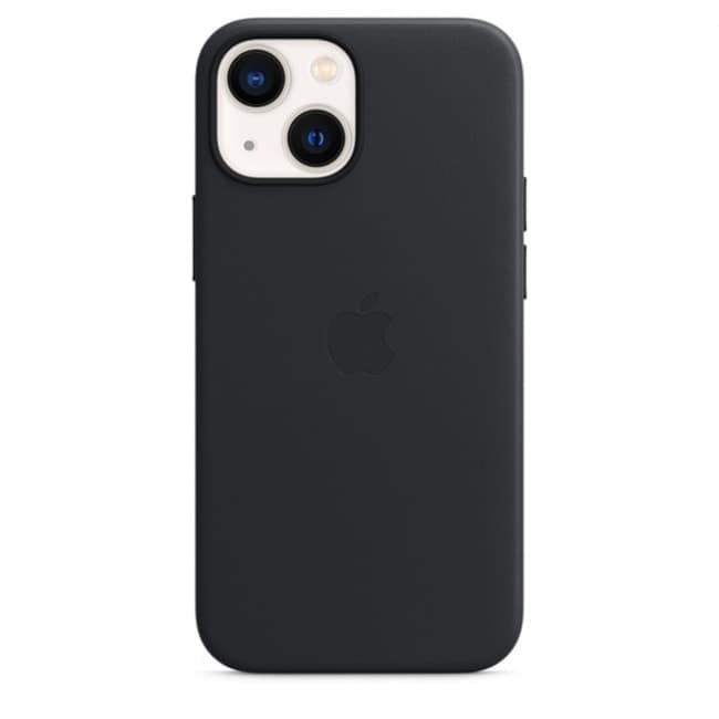 iPhone 13 Mini Leather Case with MagSafe Midnight Tablet Phone Case