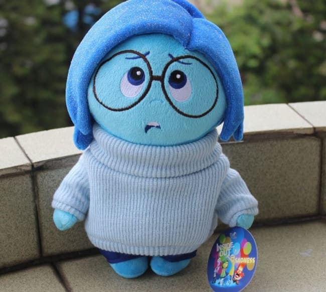 Disney Pixar Inside Out Sadness 28cm Stuffed Toy 11 Inches Tablet Phone Case