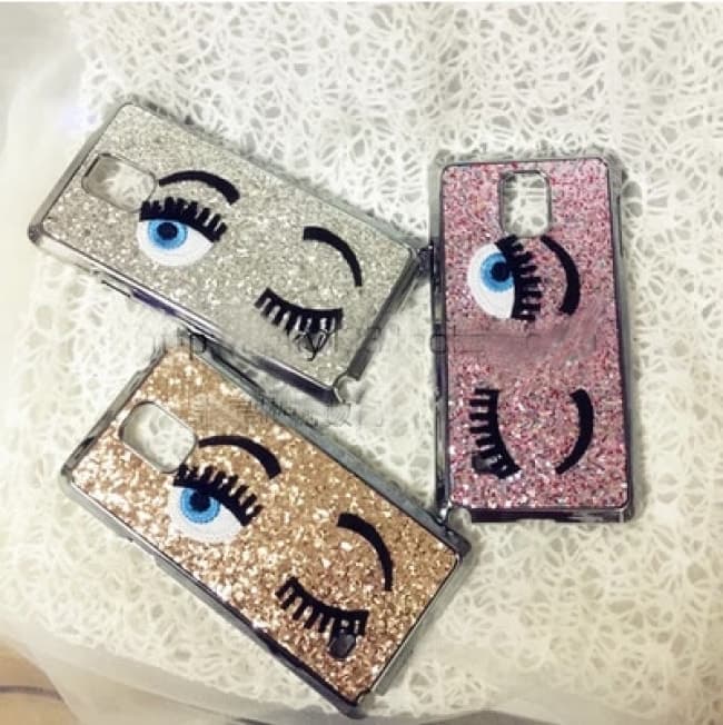 Chiara Ferragni Flirting Glitter Galaxy S6 Edge Case Tablet Phone Case