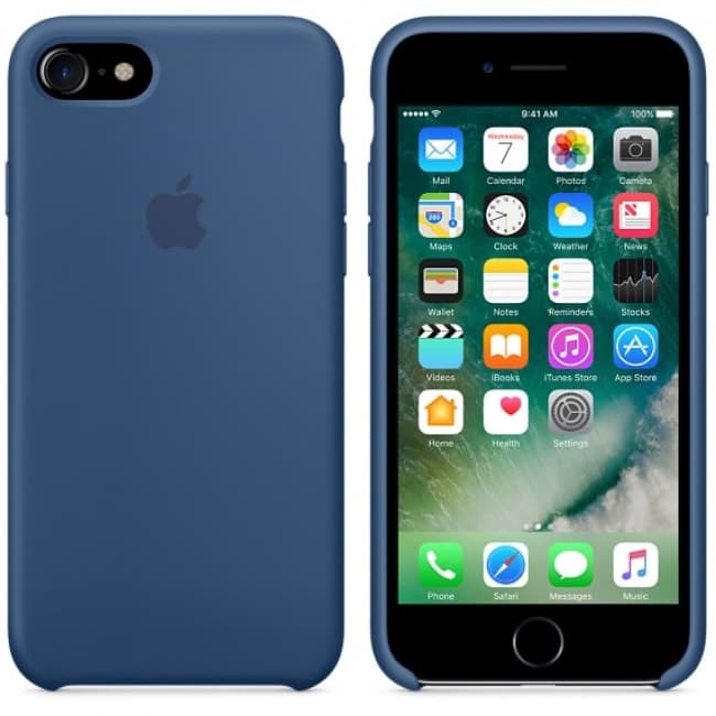Silicone Case For Apple Iphone 7 Plus Ocean Blue Tablet Phone Case