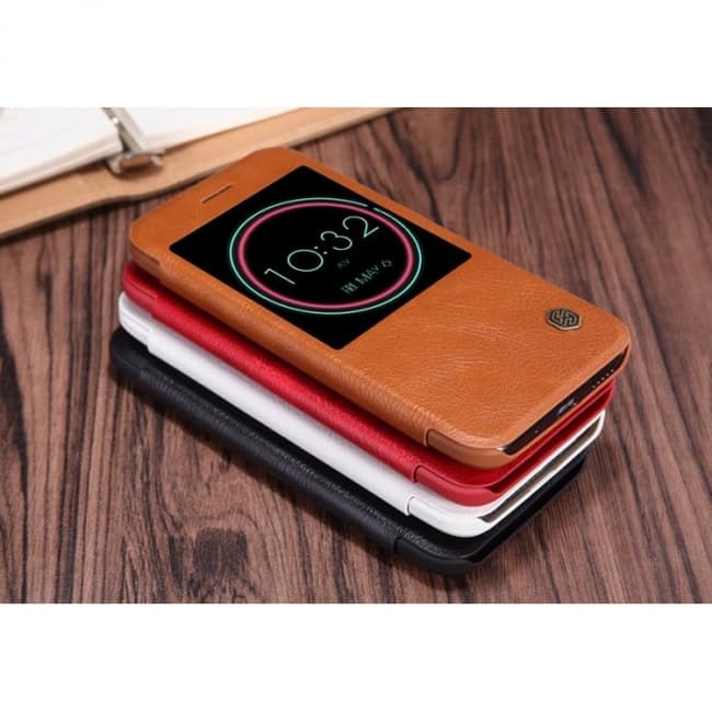 htc 10 genuine leather ice view case