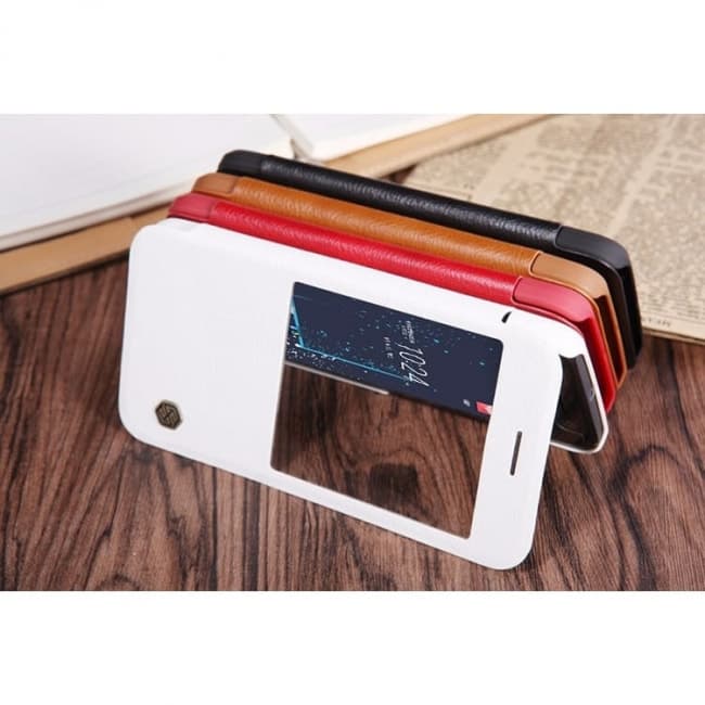 htc 10 genuine leather ice view case