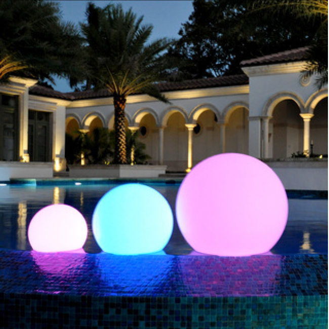 Led Color Changing Waterproof Cordless Outdoor Light Ball 60cm 24