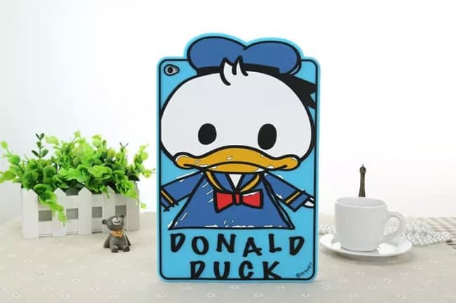Cute Baby Donald Duck Silicone Case For Ipad Air 2 Tablet Phone Case