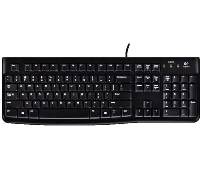 logitech k120 usb spillproof keyboard