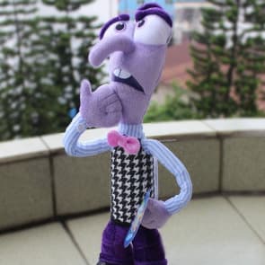 Disney Pixar Inside Out Fear Plush 30cm Stuffed Toy 12 inches