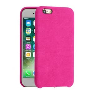 Alcantara Cover for iPhone 8 / 7 / 6 - Dark Pink