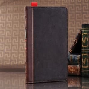 Book Style iPad 4/3/2 Brown Red Leather Stand and Hybrid Case