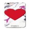 Iphoria Collection Miroir au Portable Marble Arrow Heart Red for iPhone 6 6s Plus