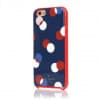 iPhone 6 6s Plus Kate Spade Navy Blue Red Trapping 3 Dots Gel Hybrid Hardshell Case