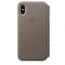 iPhone 6 6s Leather Folio - Taupe